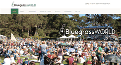 Desktop Screenshot of bluegrassworld.com