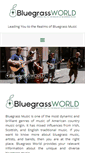 Mobile Screenshot of bluegrassworld.com