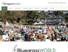 Tablet Screenshot of bluegrassworld.com